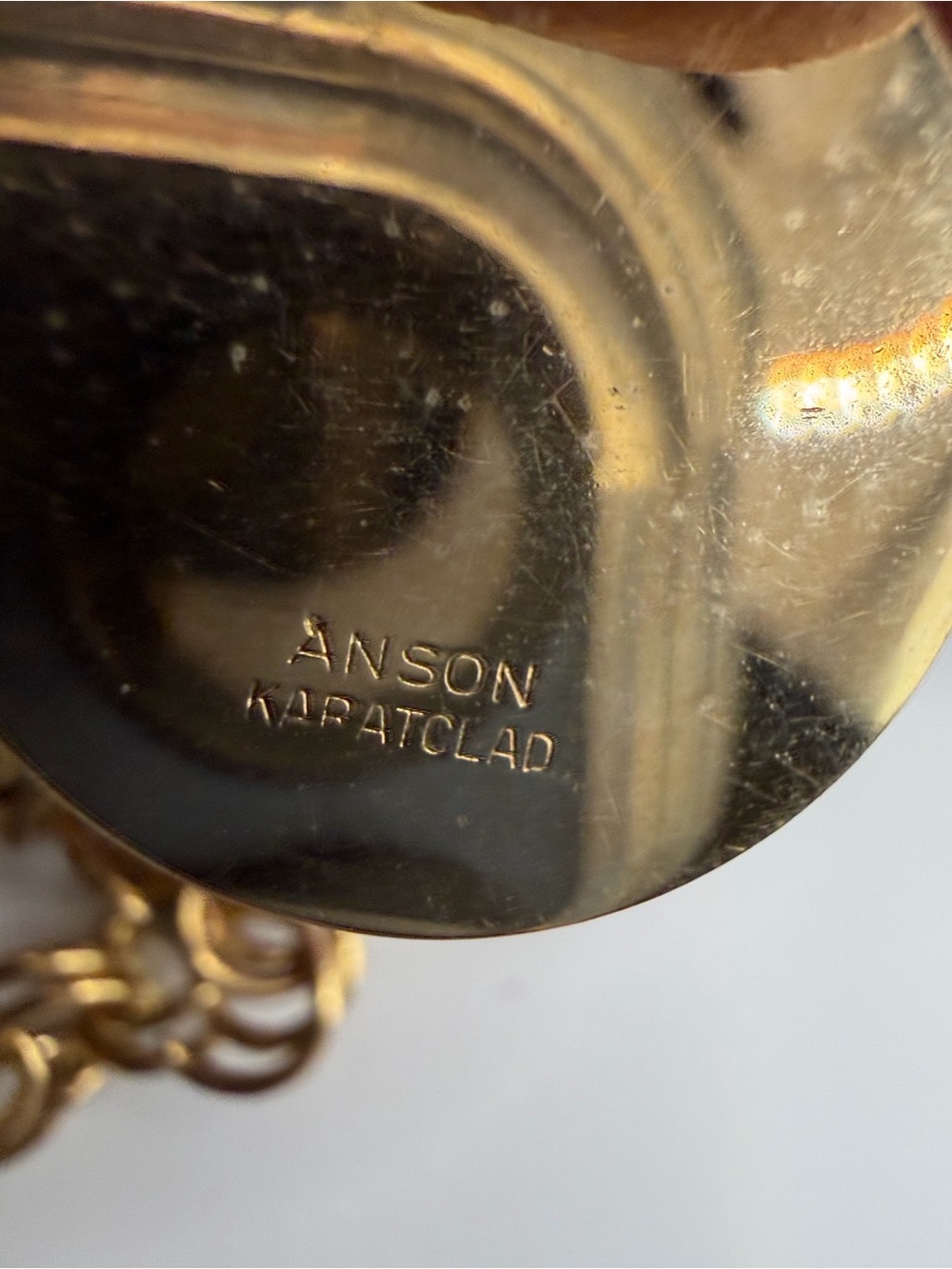 Vintage Anson 1/20 12K Gold Filled Charm Bracelet Safety Chain